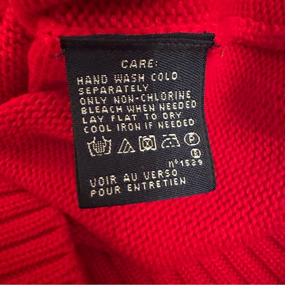 RALPH LAUREN SPORT Womens Red V Neck M Long Sleeve Casual Sweater 
**** - Picture 10 of 13